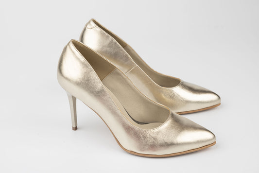 Women's genuine leather shoes ANTONIO 3527-370 Gold