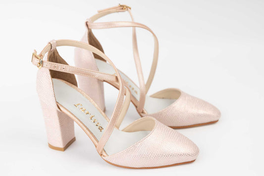 Women's shoes, genuine leather, LARISA ALE, pink