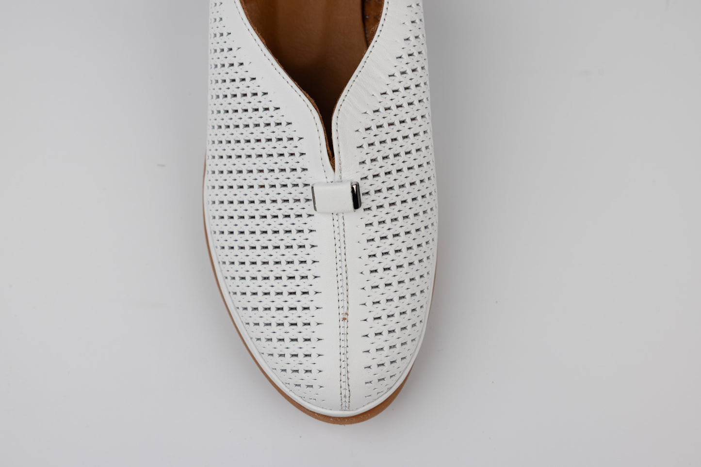 Pantofi dama piele naturală talpa ortopedica LSD 642 Alb