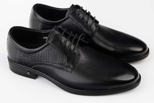 Elegant men's shoes made of genuine leather ELDEMAS 0502 N