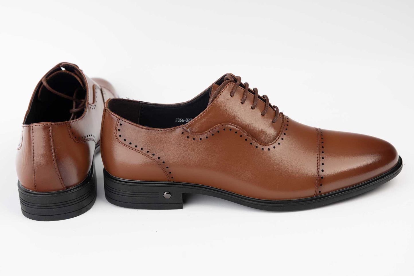 Pantofi barbati eleganti piele naturala ELDEMAS 066-023 Maro