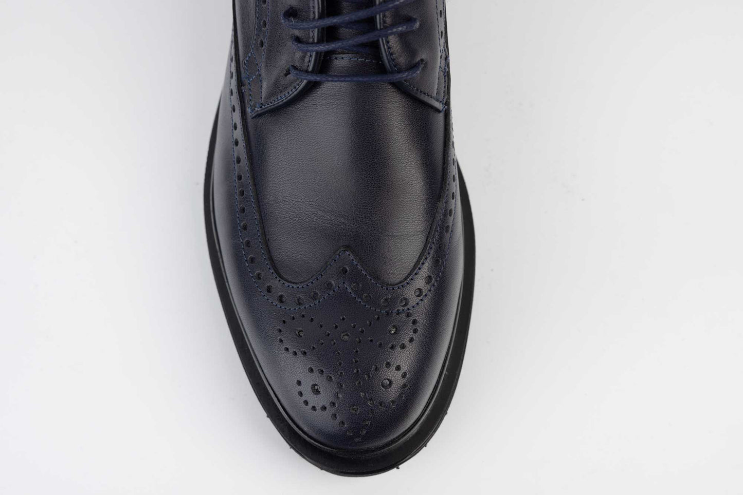 Men's casual shoes made of genuine leather DOGATI 09 Blue