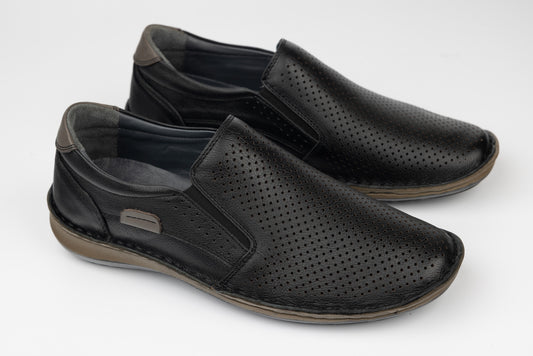 Genuine leather shoes GORETTI 1-106 N perforated