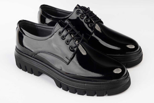 Men's shoes eco-leather patent leather ATABEY 802 N lacquer