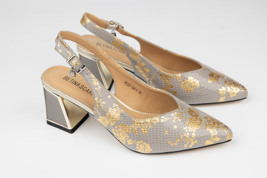 Women's genuine leather shoes BETINA 25 Beige AU