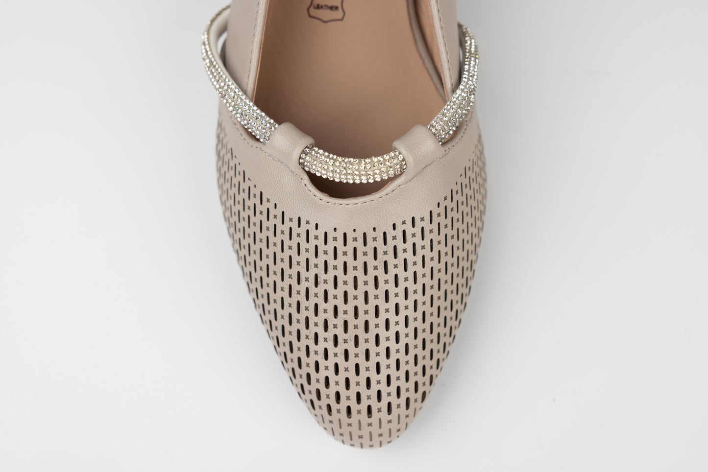 Women's genuine leather shoes BETINA 31602 Taupe