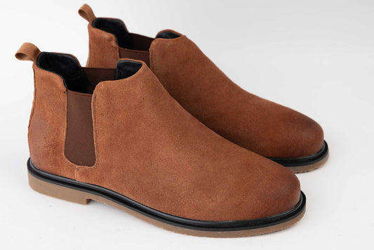 Men's boots genuine leather MELS 2906 Brown Vel