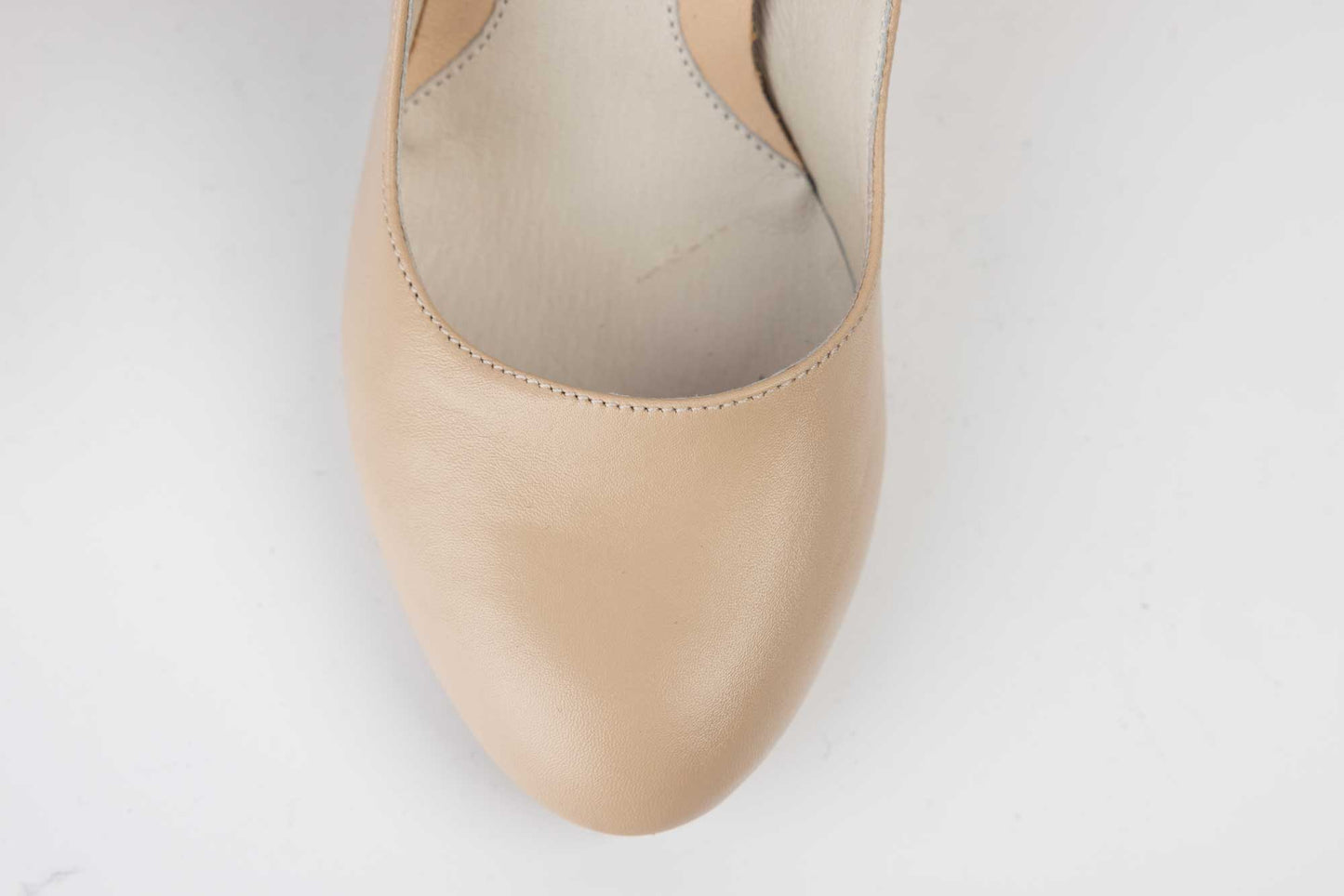 Women's genuine leather shoes LARISA EVE Beige Stone