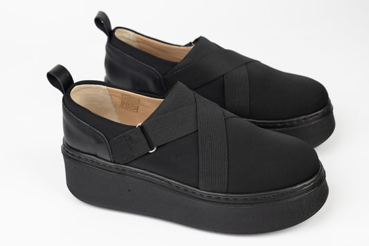 Pantofi dama casual PREGO 1150 strech Negru