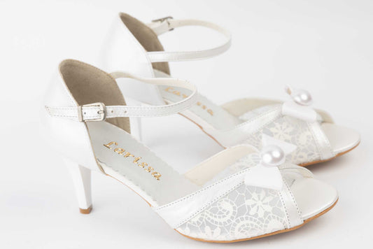 Women's genuine leather sandals LARISA SL 22 White