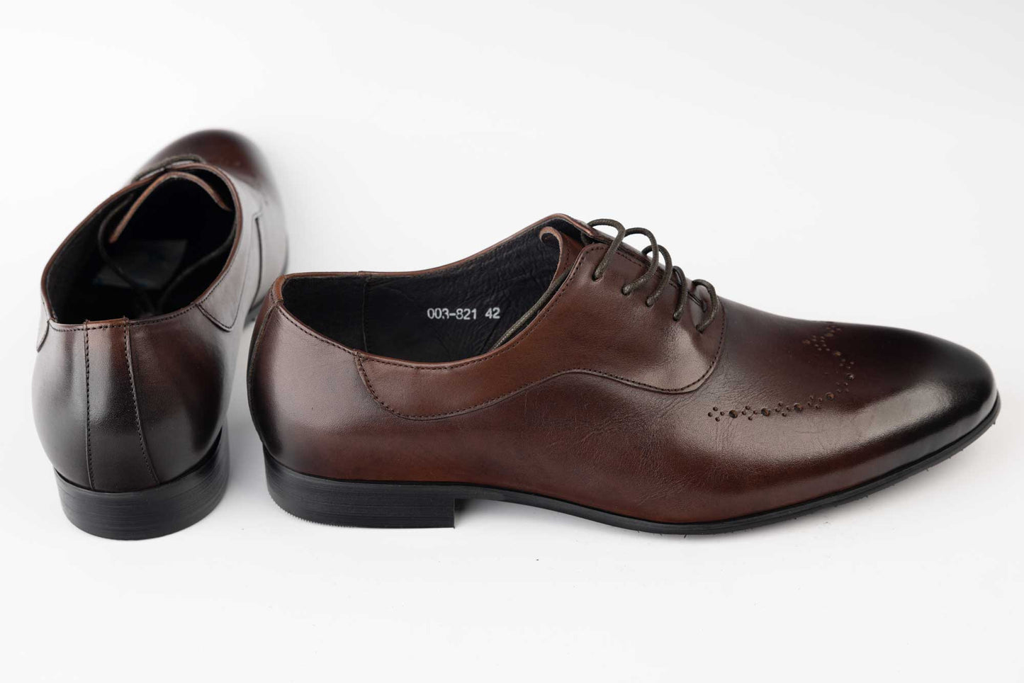Pantofi barbati eleganti piele naturala ELDEMAS 003-821 Coffe
