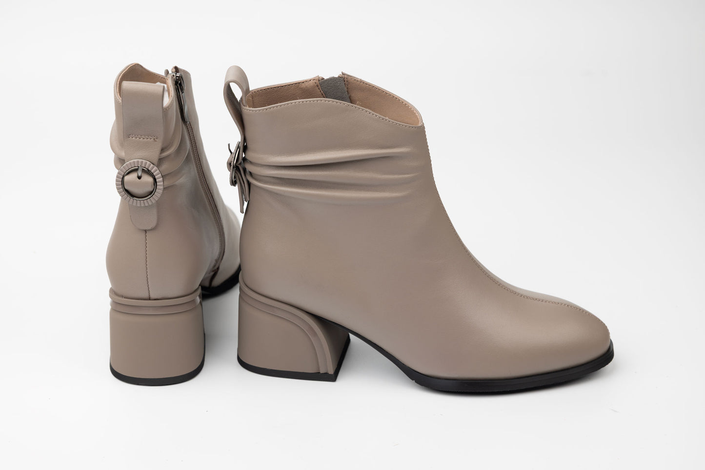 Ghete damă piele naturală BETINA 669 Khaki