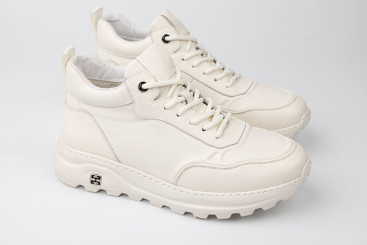 Men's genuine leather boots FRANCO GERARDO 6908 White