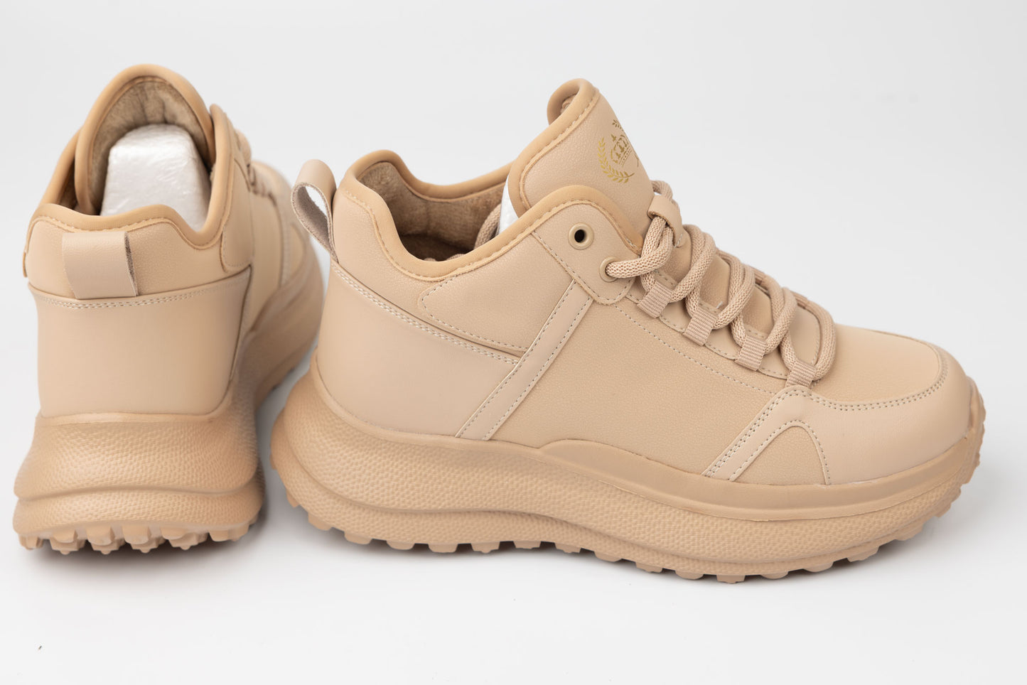 Ghete dama casual piele naturala FRANCO GERARDO 6682 Bej