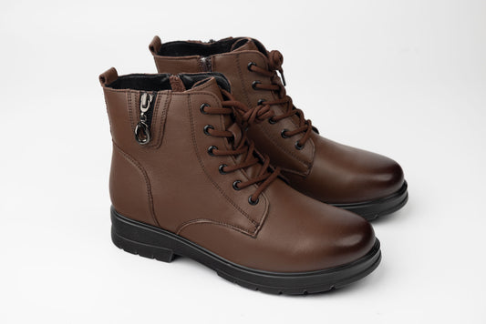 Women's genuine leather boots FORMAZIONE 753 Brown (36-41)