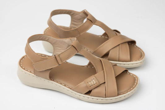 Women's genuine leather sandals ADELINE Flory N