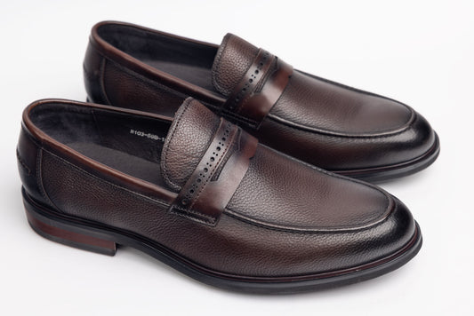 Men's genuine leather shoes GORETTI 59-18 Brown