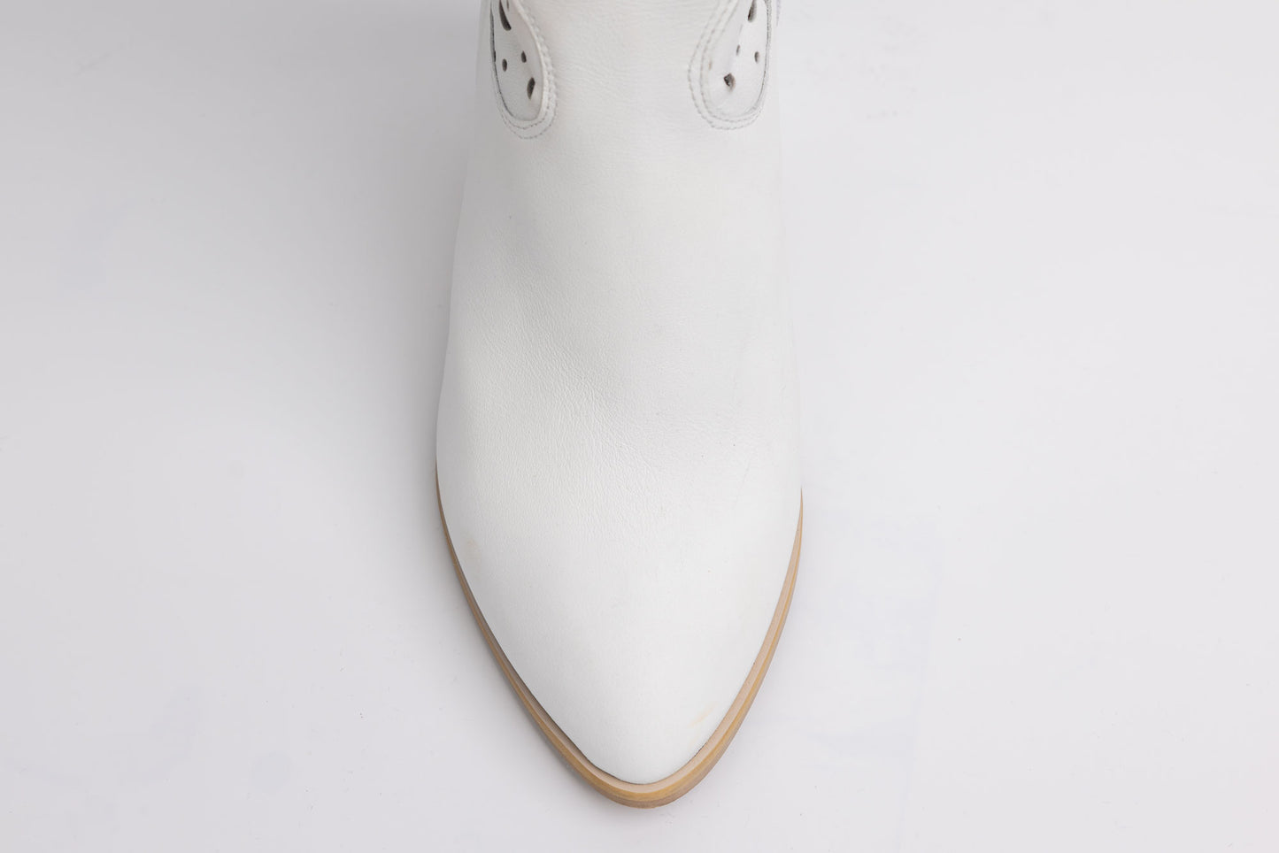 Women's boots, genuine leather PERLA 1750, perfect white