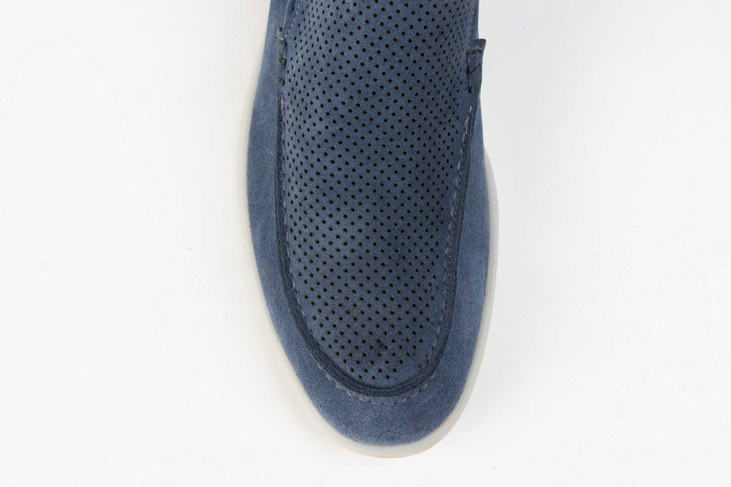 Men's casual shoes made of genuine leather RIDGE 01 BLUE