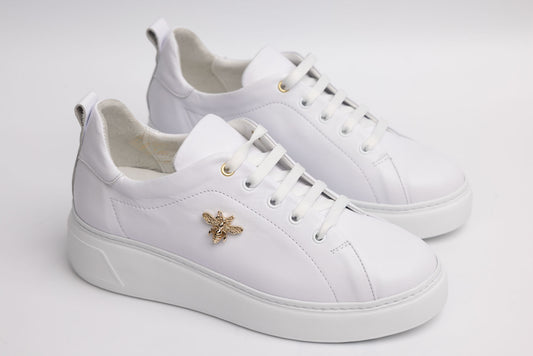 Women's genuine leather shoes PERLA 3166 White