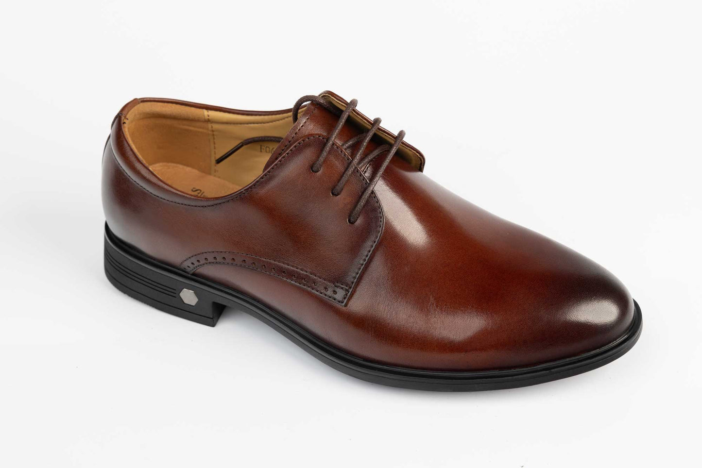 Pantofi barbati eleganti piele naturala ELDEMAS 066-020 Maro lac
