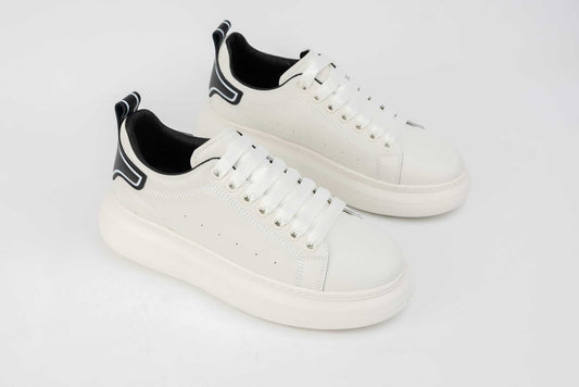 Men's sports shoes natural leather FRANCO GERARDO 3221 White N