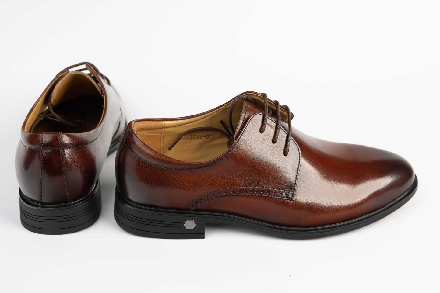 Pantofi barbati eleganti piele naturala ELDEMAS 066-020 Maro lac