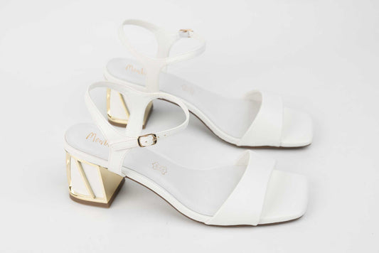 Elegant women's sandals MENBUR 738 White