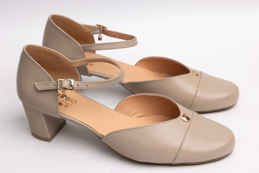 Women's genuine leather shoes PULSO 549 Beige XXL