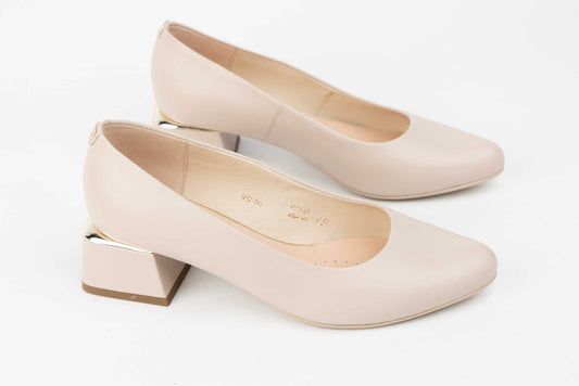 Women's shoes natural leather 9936 Nude