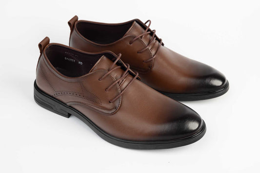 Men's genuine leather shoes MELS 16331 Brown