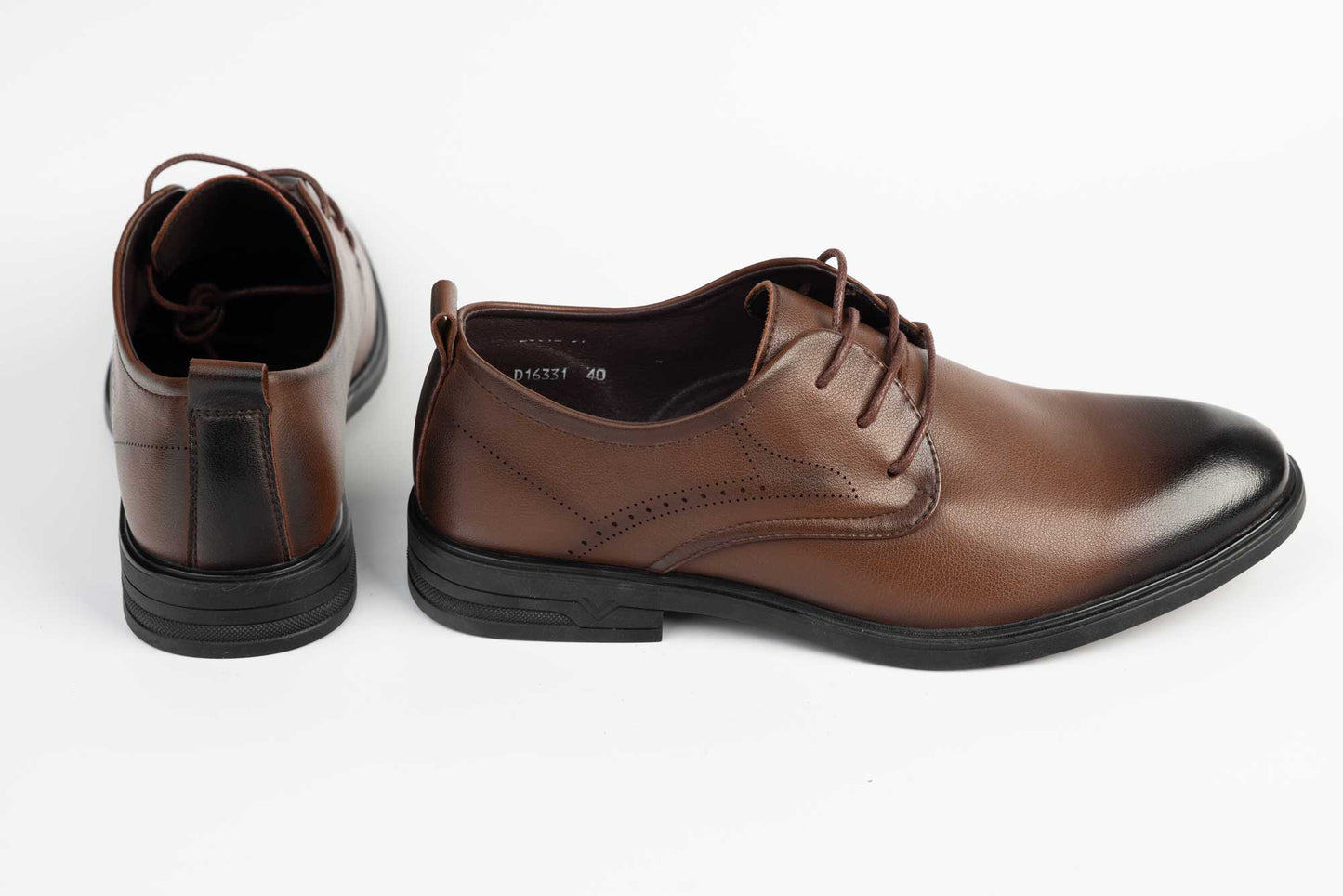 Pantofi barbati piele naturala MELS 16331 Maro