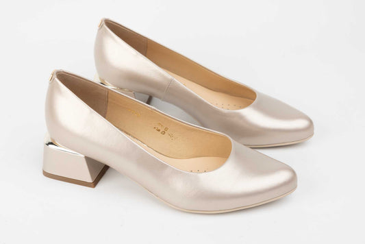 Women's genuine leather shoes SALA 9936 Gold