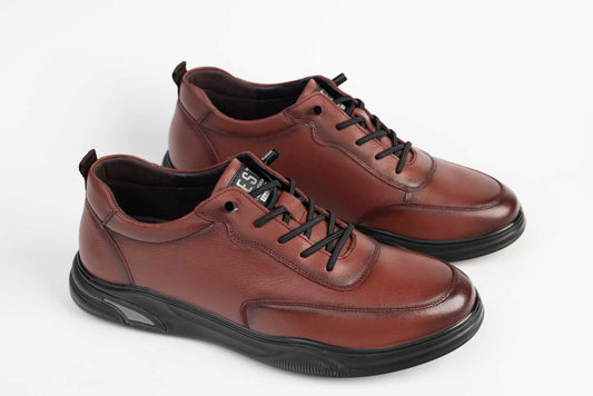 Men's genuine leather shoes MELS sport 10200 Brown