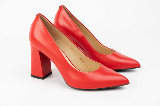 Women's genuine leather shoes SALA 9933 Red