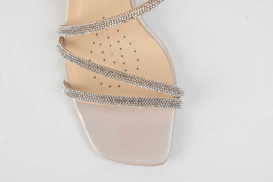 Women's genuine leather sandals SALA 20264 Beige