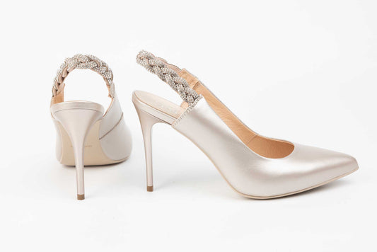 Women's genuine leather shoes SALA 9952 Gold