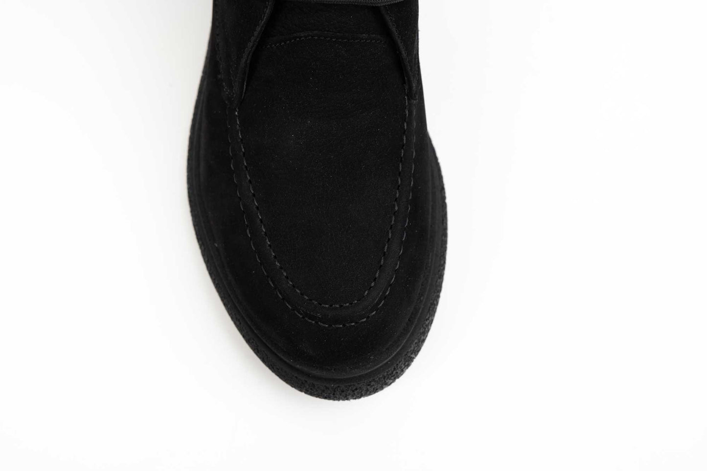 Women's boots CATALI genuine suede leather 001 Black velour