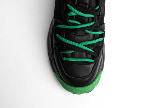 Men's casual shoes natural leather FRANCO GERARADO 6636 N green