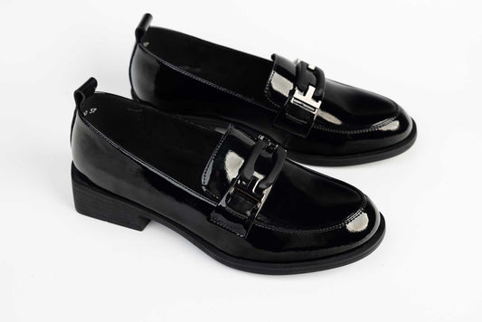 Elegant women's shoes, natural leather FORMAZIONE 415-80 N, lacquer