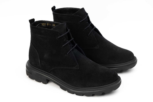 Women's boots CATALI genuine suede leather 004 Black velour