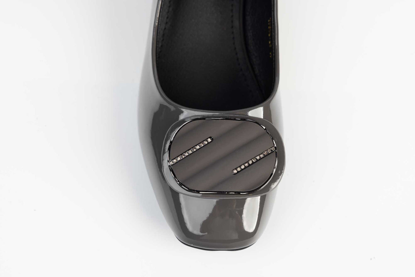 Elegant women's shoes made of genuine leather FORMAZIONE508-25 Grey