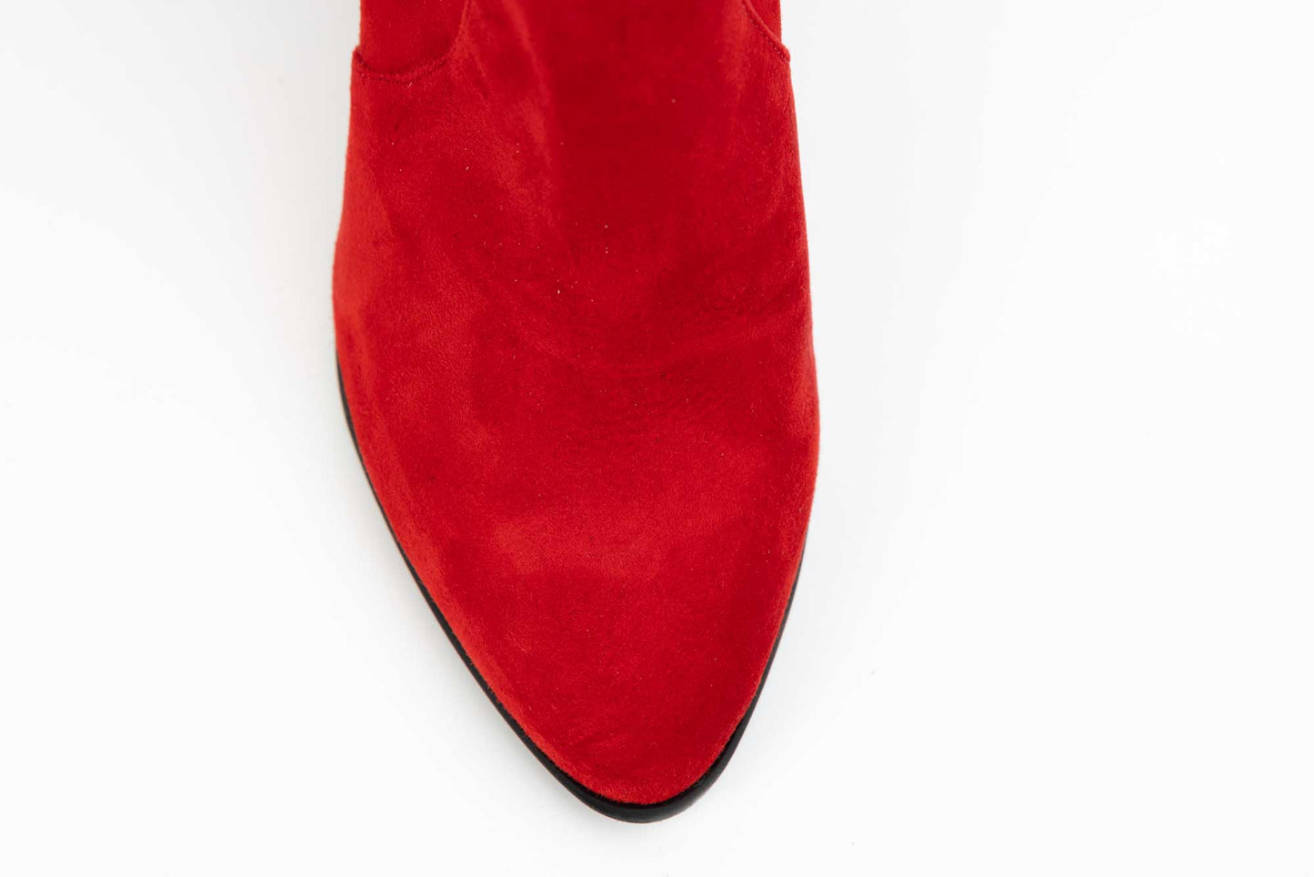 Women's boots made of genuine suede leather PERLA 3021 Red Vel