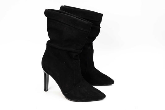 Women's elegant suede leather boots ANTONIO 11225 N velour