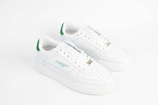 Men's sports shoes made of eco-leather CONSEPT 0176 White