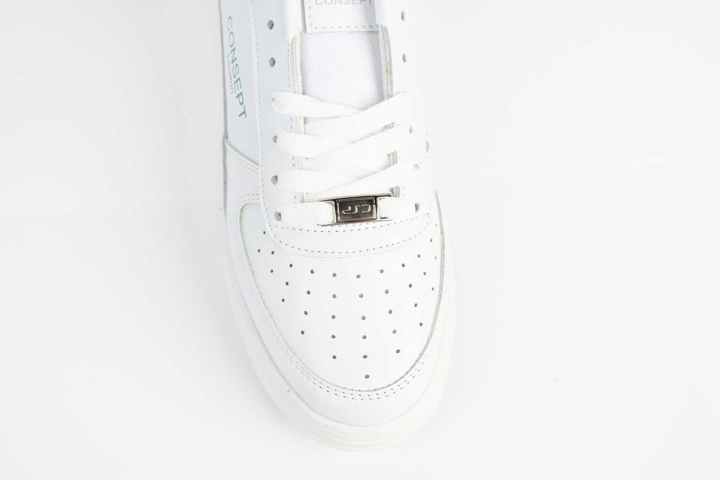 Men's sports shoes made of eco-leather CONSEPT 0176 White