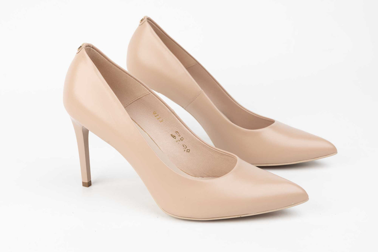 Elegant women's shoes made of genuine leather SALA 9111 Nude