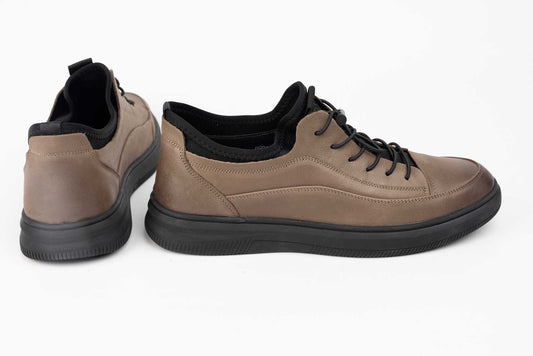 Men's genuine leather shoes FRANCO GERARDO 8902 Khaki