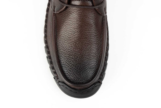 Men's genuine leather shoes MELS 83053 Brown