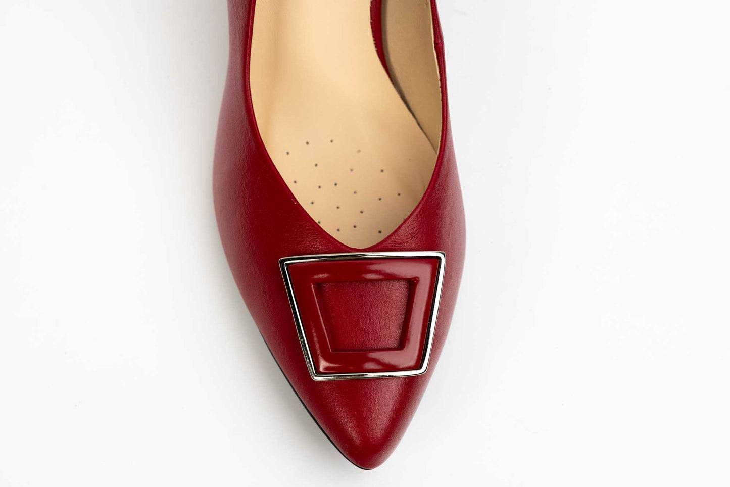 Elegant women's shoes made of genuine leather KORDEL 2709 Red